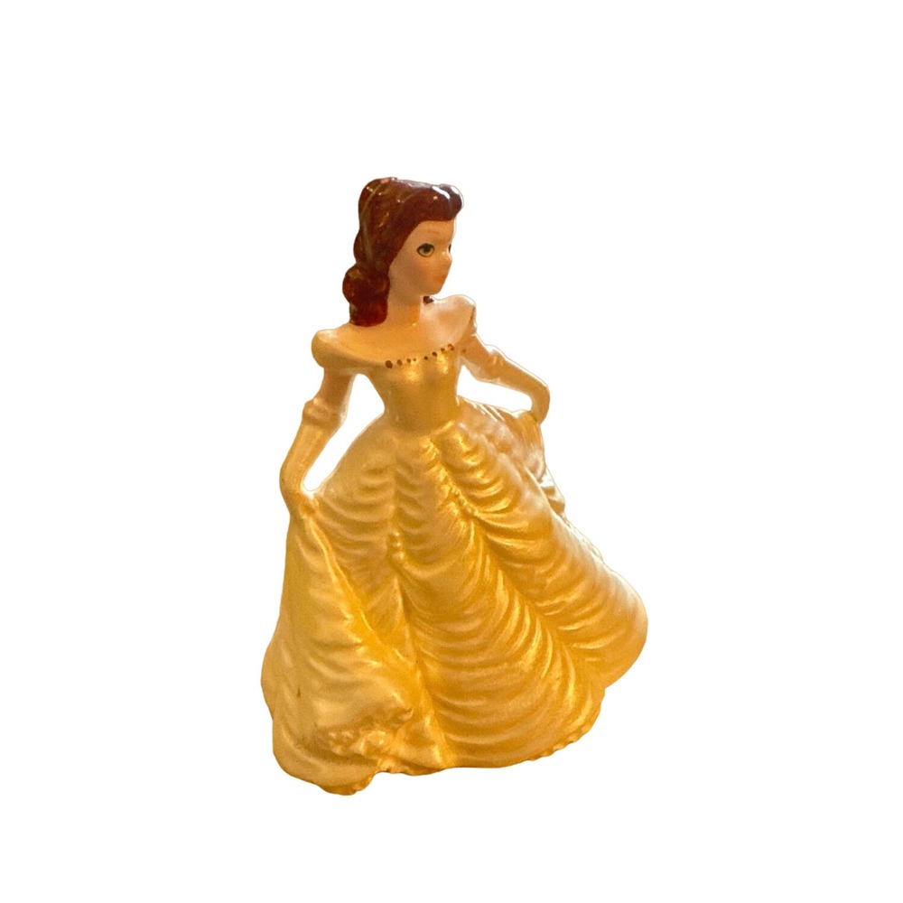 Schmid Malaysia Beauty and Beast Hand Painted Walt Disney Figurine Belle Ceramic